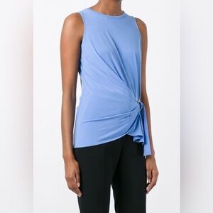 Michael Kors Flow Tank With Tie Belt Orchard Blue NWT Size XL